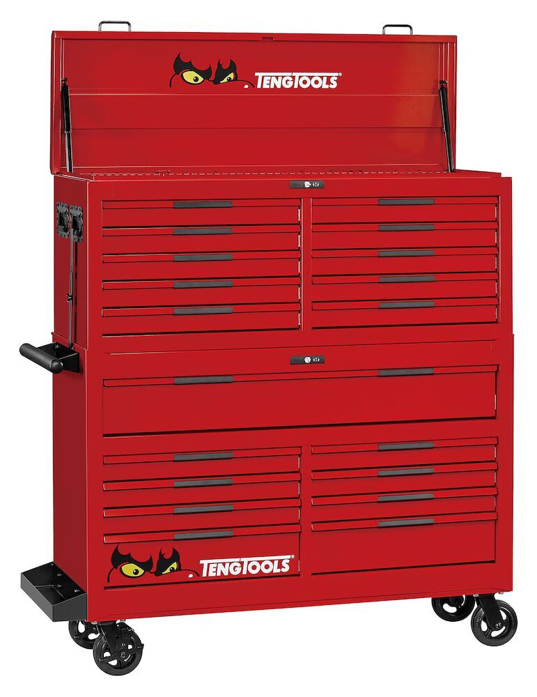 Teng Tools 53" PRO35™ Monster stack tool kit 1295 pieces red Town Tools - Dynamic Drive