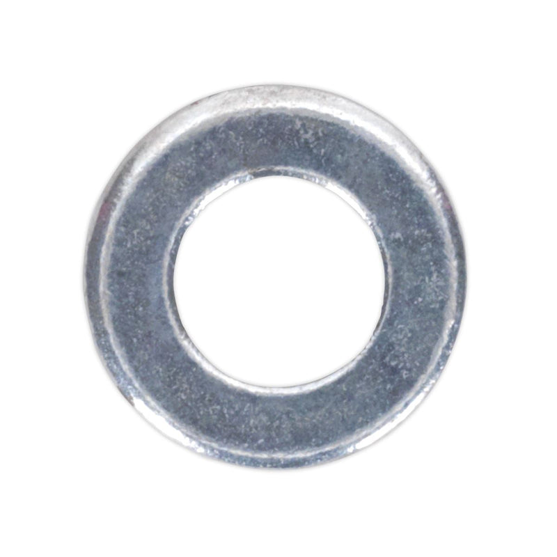 Sealey Flat Washer DIN 125 M4 x 9mm Form A Zinc Pack of 100 FWA49 Sealey - Dynamic Drive