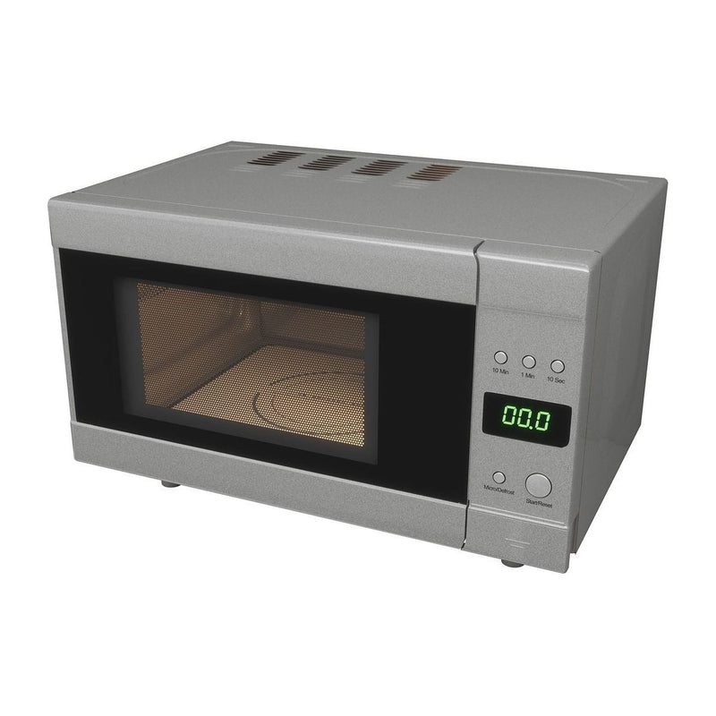 Flatbed Microwave in Silver Without Rotating Plate (230V, 700W, 20L) Nova - Dynamic Drive
