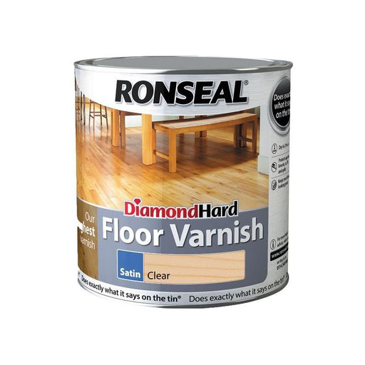 Ronseal Diamond Hard Floor Varnish Satin 2.5 litre Ronseal - Dynamic Drive