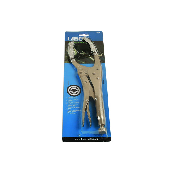 Laser Oil Filter Locking Pliers 45 - 130mm 7121 Laser - Dynamic Drive