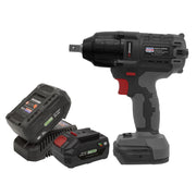 Sealey Brushless Impact Wrench Kit 1/2"Sq Drive 700Nm 20V SV20 Series 2 Batterie Sealey - Dynamic Drive