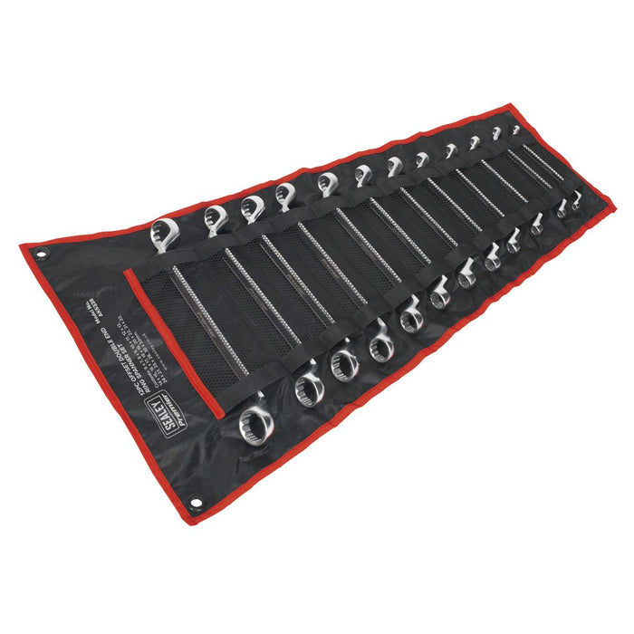 Sealey Offset Double End Ring Spanner Set 12pc Metric AK6328 Sealey - Dynamic Drive