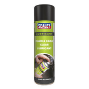 Sealey Chain & Cable Clear Lubricant 500ml SCS017S Sealey - Dynamic Drive