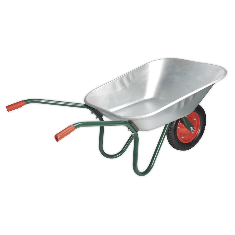Sealey Wheelbarrow 65L Galvanized WB65 Sealey - Dynamic Drive