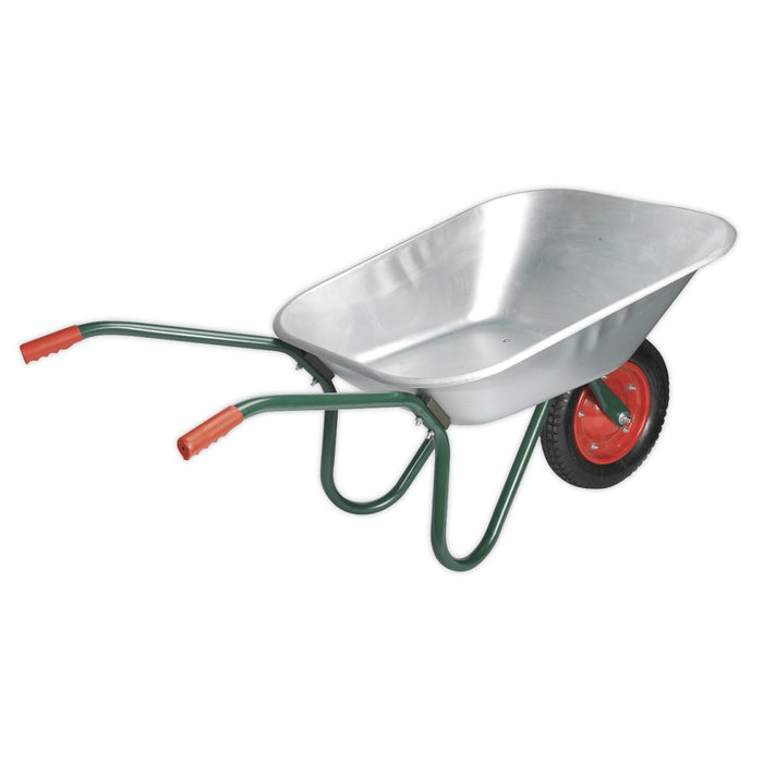 Sealey Wheelbarrow 65L Galvanized WB65 Sealey - Dynamic Drive