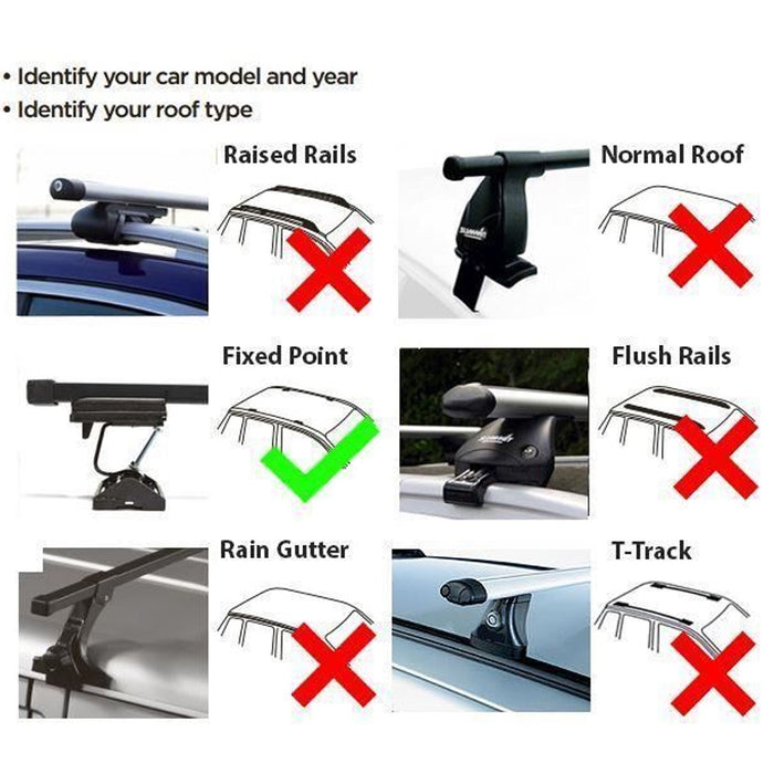 Aluminium Roof Bars for Ford Transit Connect 2003-2013 Summit  - Dynamic Drive
