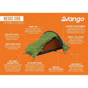 Vango Nevis 200 Tent Pamir Green Vango - Dynamic Drive