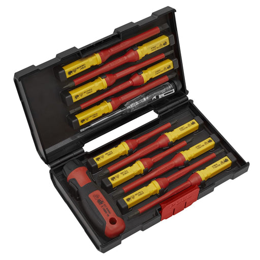 Sealey Interchangable Screwdriver Set VDE 1000V AC 1500V DC Hybrid 13pc Kit Torx Sealey  - Dynamic Drive
