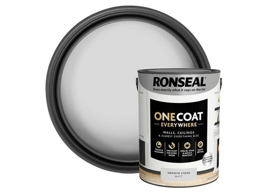 Ronseal One Coat Everywhere Interior Smooth Stone Matt 5 litre Ronseal - Dynamic Drive