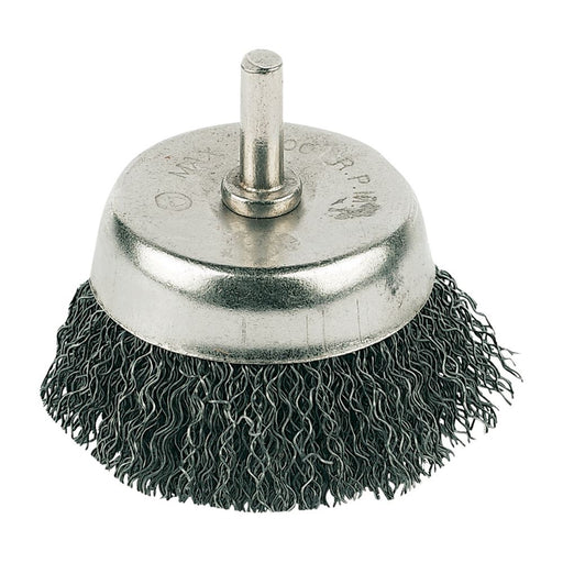 Silverline Rotary Steel Wire Cup Brush 50mm PB03 Silverline  - Dynamic Drive