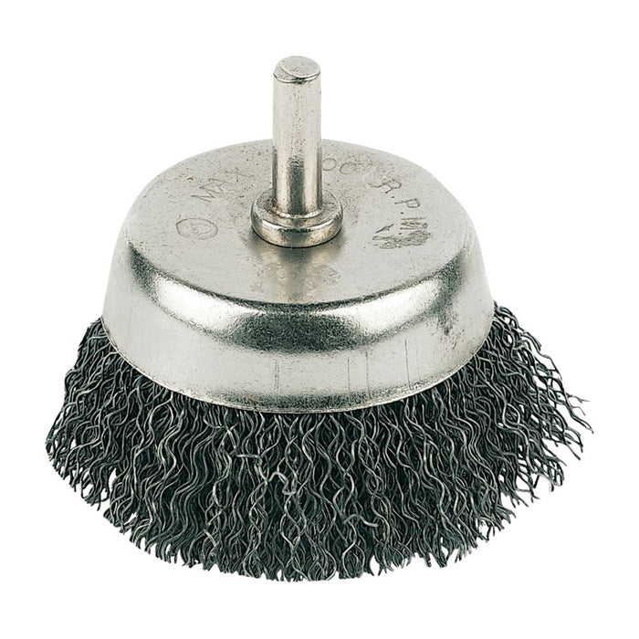 Silverline Rotary Steel Wire Cup Brush 50mm PB03 Silverline  - Dynamic Drive