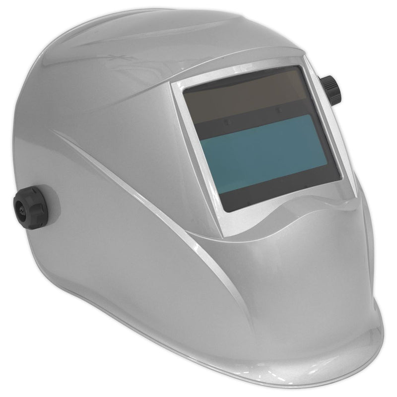 Sealey Welding Helmet Auto Darkening Shade 9-13 Silver PWH613 Sealey - Dynamic Drive