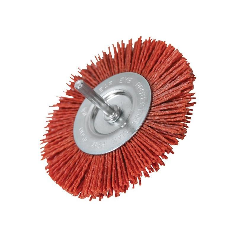Faithfull Nylon Circular Brush 100mm x 6mm Shank Faithfull - Dynamic Drive