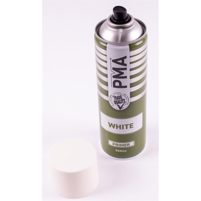 4 x PMA Professional White Primer 500ml Spray Paint High Coverage PMA - Dynamic Drive