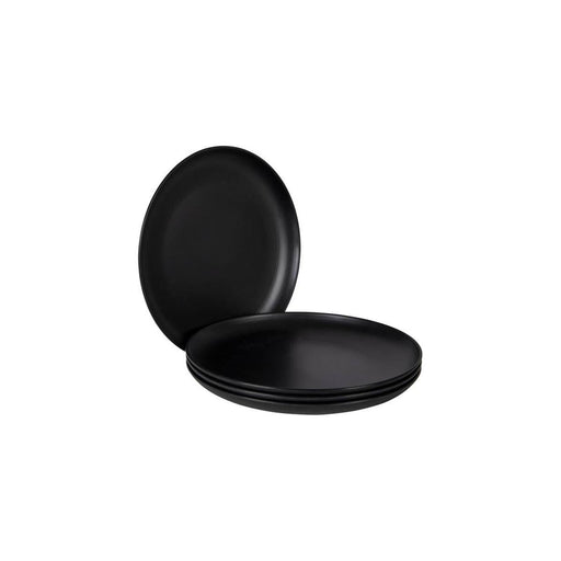 Bo-Camp Industrial Collection Dinner Plate Orville 4 Pieces Black Bo-Camp - Dynamic Drive