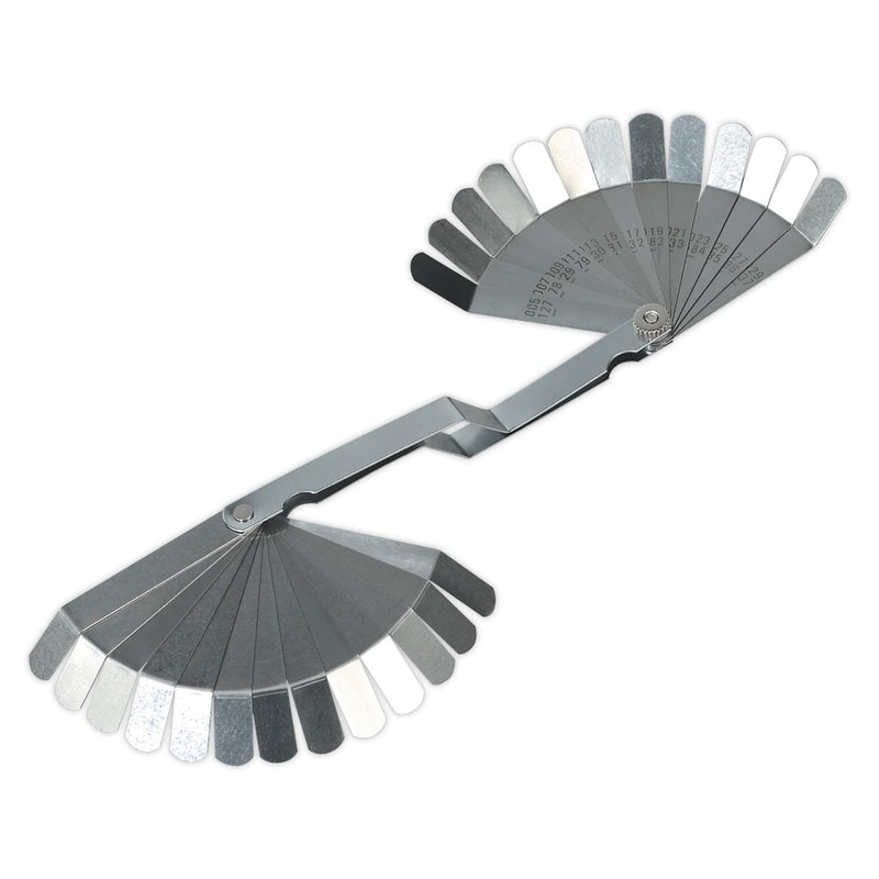 Sealey Feeler Gauge 26 Blade Offset Dual Marked S0515 Sealey - Dynamic Drive