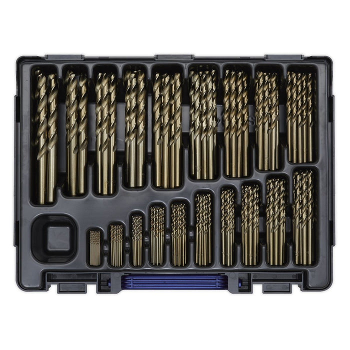 Sealey HSS Cobalt Fully Ground Drill Bit Assortment 170pc 1-10mm DBS170CB Sealey  - Dynamic Drive