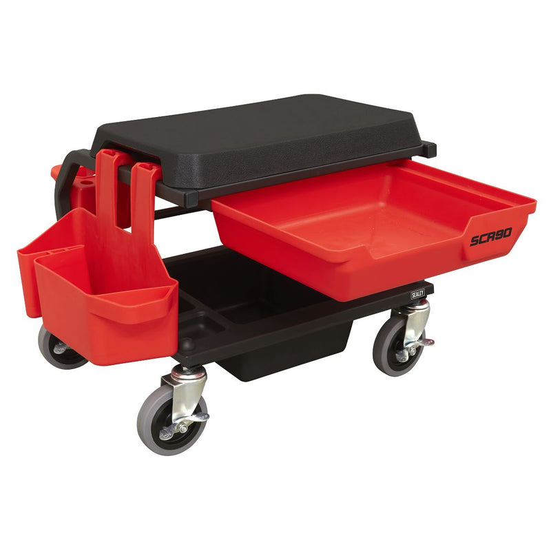 Sealey Mechanic's Detailing Utility Seat Deluxe SCR90 Sealey - Dynamic Drive