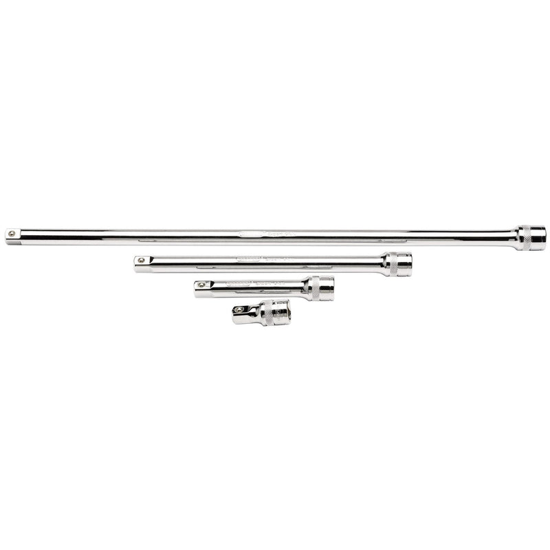 Draper Extension Bar Set, 1/2" Sq. Dr., Polished Chrome (4 Piece) 16769 Draper - Dynamic Drive