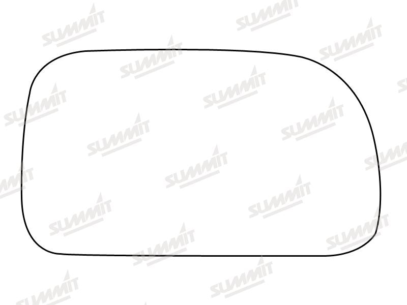 Summit Stick-On Standard Mirror Glass fits Mitsubishi Space Wagon RHS Summit - Dynamic Drive