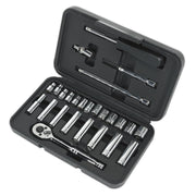 Siegen by Sealey Socket Set 26Pc 1/4Inchsq Drive 6Pt Walldrive Metric Siegen by Sealey - Dynamic Drive