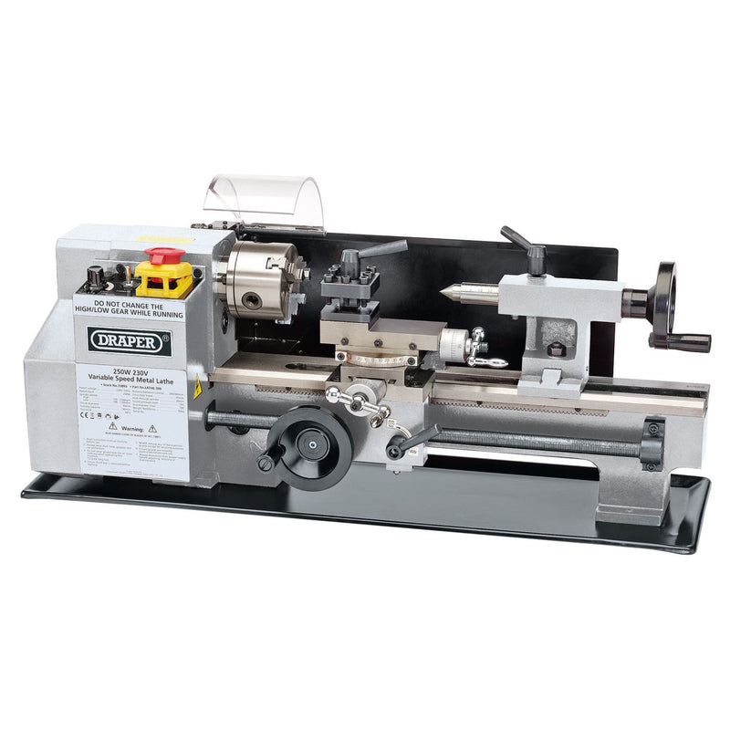 Draper Variable Speed Metal Work Lathe, 250W 33893 Draper - Dynamic Drive