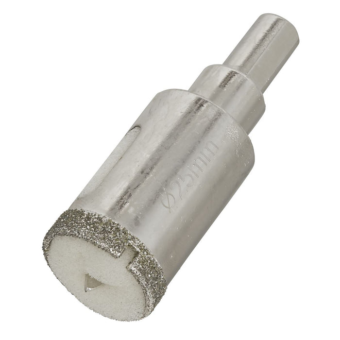Sealey Electroplated Diamond Hole Saw 25mm DHS25 Sealey - Dynamic Drive