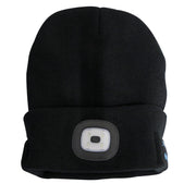 Sealey Beanie Hat 4 SMD LED USB Rechargeable with Wireless Headphones LED185W Sealey - Dynamic Drive