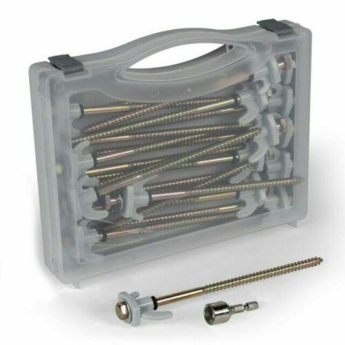 Kampa | DOMETIC 20 x Hard Ground Rock Screw Drill In Pegs Awning Tent 9120001297 Kampa - Dynamic Drive
