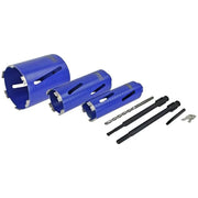 Faithfull Diamond Core Drill Kit & Case Set of 7 Faithfull - Dynamic Drive