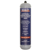 Sealey Disposable Carbon Dioxide Gas Cylinder 390g - Box of 12 CO2/100/12 Sealey - Dynamic Drive