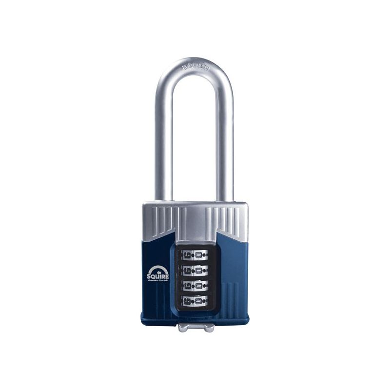 Squire Warrior High-Security Long Shackle Combination Padlock 55mm Squire - Dynamic Drive