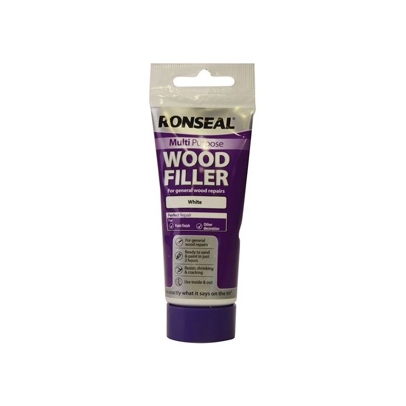 Ronseal Multipurpose Wood Filler Tube White 100g Ronseal - Dynamic Drive