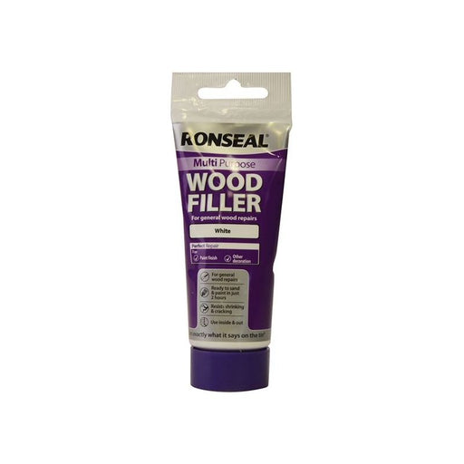 Ronseal Multipurpose Wood Filler Tube White 100g Ronseal - Dynamic Drive