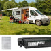 Fiamma F80S 370 Awning Deep Black Case Royal Grey Fabric Motorhome Caravan Van Fiamma  - Dynamic Drive