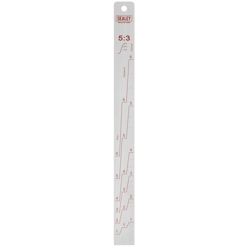 Sealey Aluminium Paint Measuring Stick 5:1/5:3 PA08 Sealey - Dynamic Drive