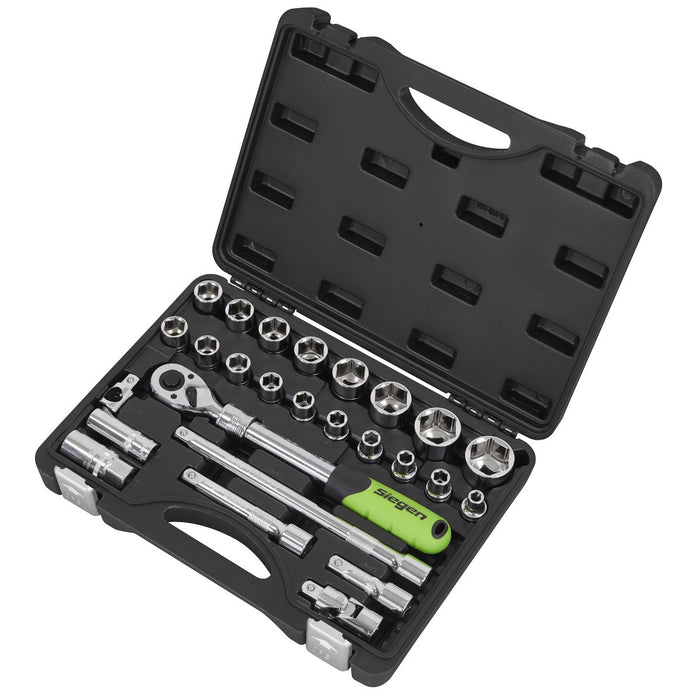 Siegen Siegen Extending Ratchet Socket Set 1/2"Sq Drive 26pc S01288 Siegen - Dynamic Drive
