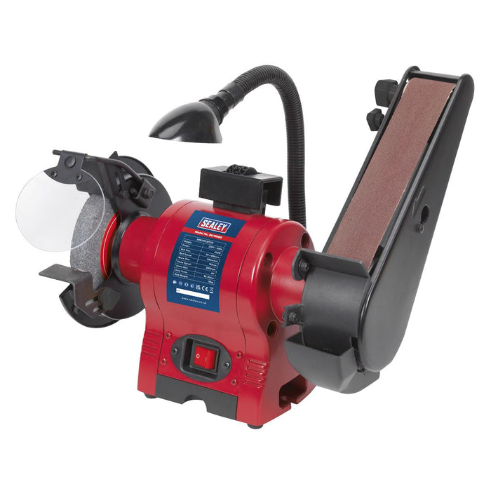 Sealey Bench Grinder 150mm with 50mm Belt Sander & Light 250W/230V BG150BS Sealey  - Dynamic Drive