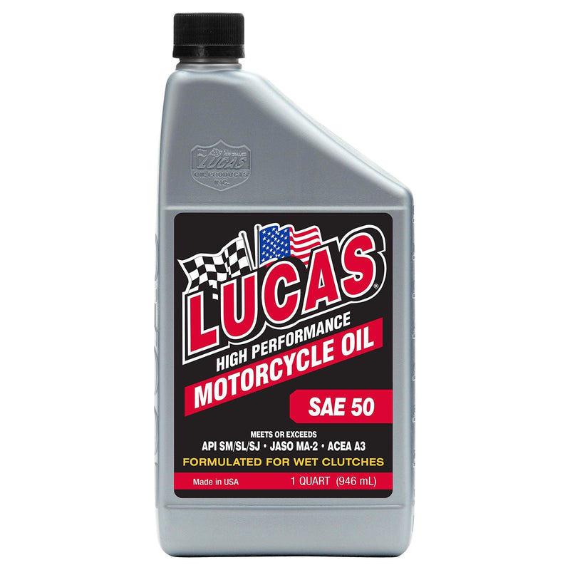 Lucas Oil 50Wt Motorcycle Oil 946Ml 40712 Lucas Oil - Dynamic Drive