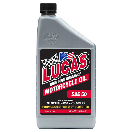 Lucas Oil 50Wt Motorcycle Oil 946Ml 40712 Lucas Oil - Dynamic Drive