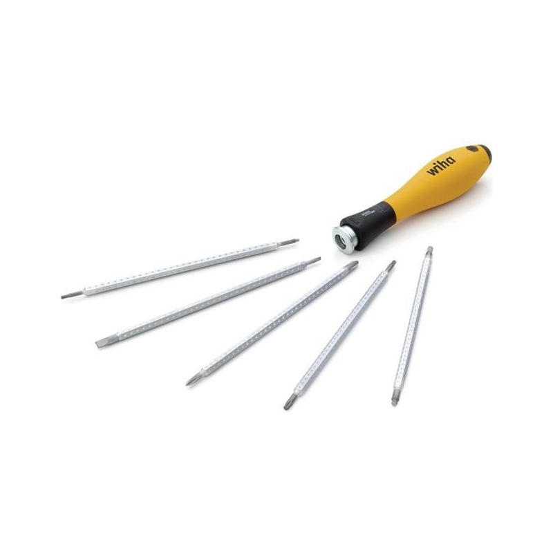 Wiha SYSTEM 4 SoftFinish® ESD Interchangeable Screwdriver Set, 12 Piece Wiha - Dynamic Drive