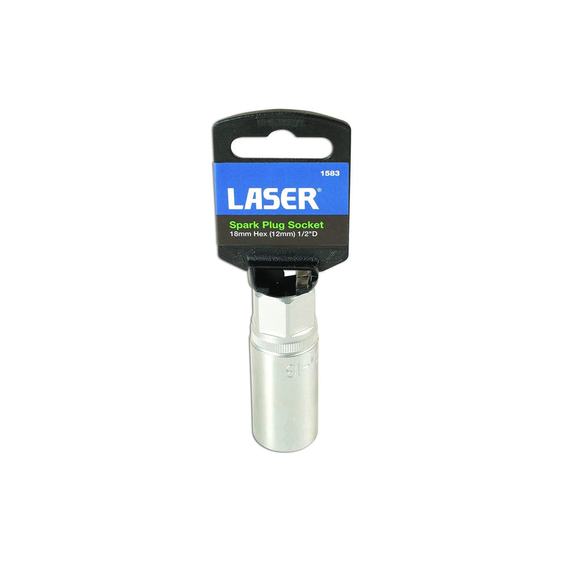 Laser Spark Plug Socket 1/2"D 18mm 1583 Laser - Dynamic Drive