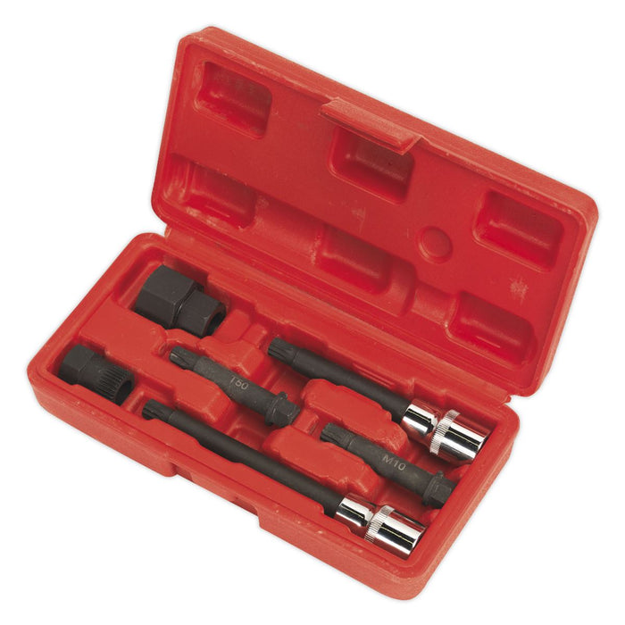 Sealey Alternator Freewheel Pulley Removal Set 6pc SX400 Sealey - Dynamic Drive