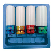 Draper Wheel Nut Socket for Alloy Wheels, 1/2" Sq. Dr. (4 Piece) 82972 Draper - Dynamic Drive