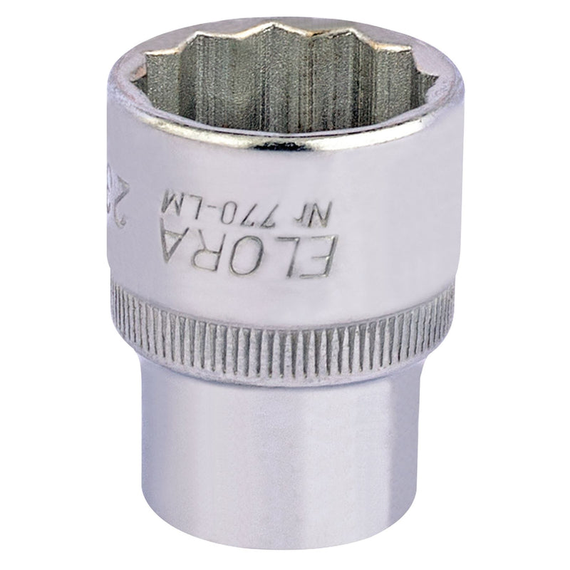 Draper Elora Bi-Hexagon Socket, 1/2" Sq. Dr., 23mm 24682 Draper - Dynamic Drive