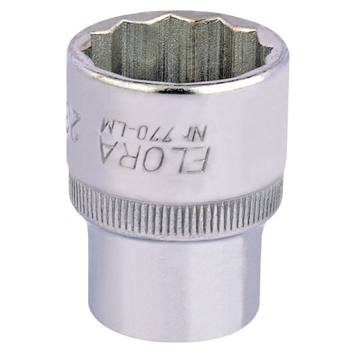 Draper Elora Bi-Hexagon Socket, 1/2" Sq. Dr., 23mm 24682 Draper - Dynamic Drive
