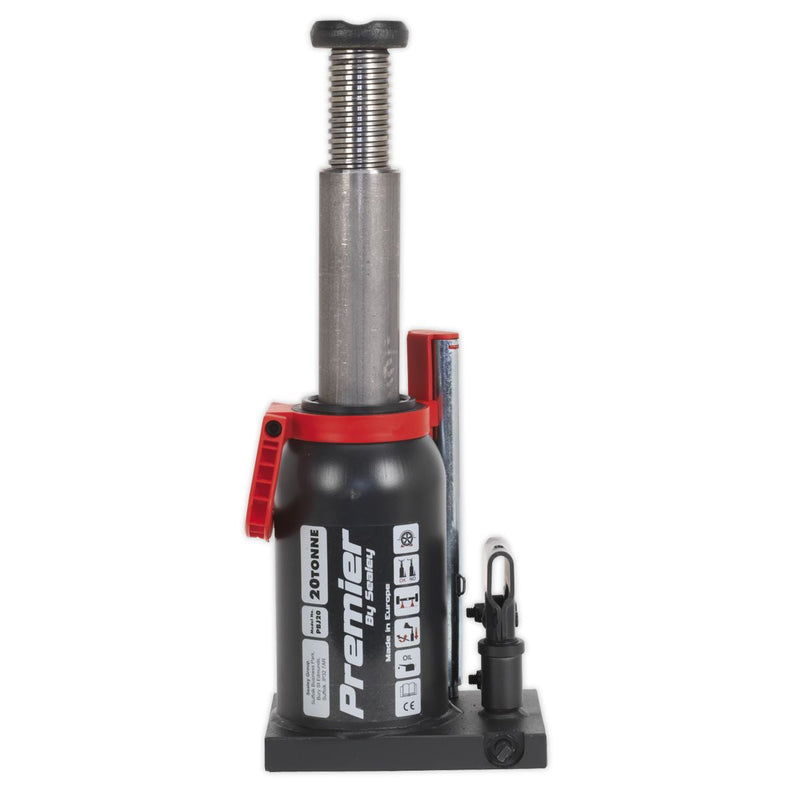 Sealey Premier Bottle Jack 20 Tonne PBJ20 Sealey - Dynamic Drive
