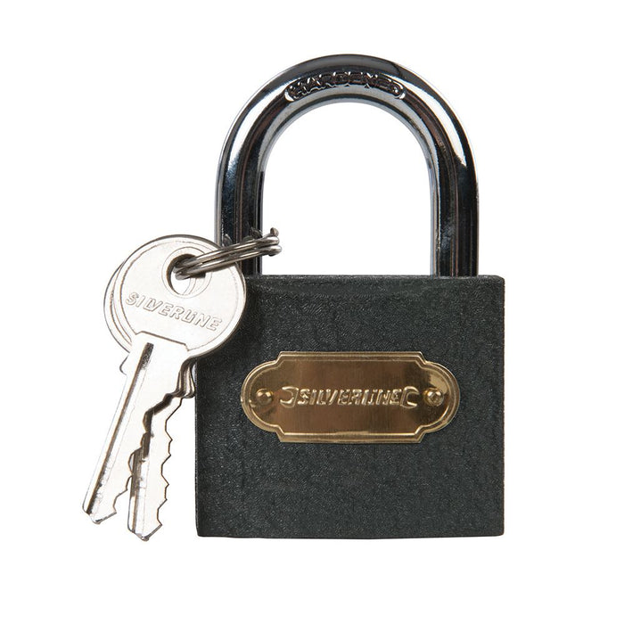 Silverline Iron Padlock Keyed Alike 6pk 50mm Silverline - Dynamic Drive