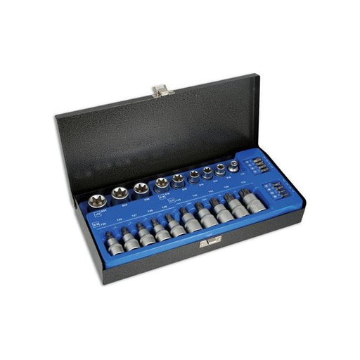 Laser Star Socket & Bit Set 3/8"D, 1/2"D 27pc 2982 Laser - Dynamic Drive